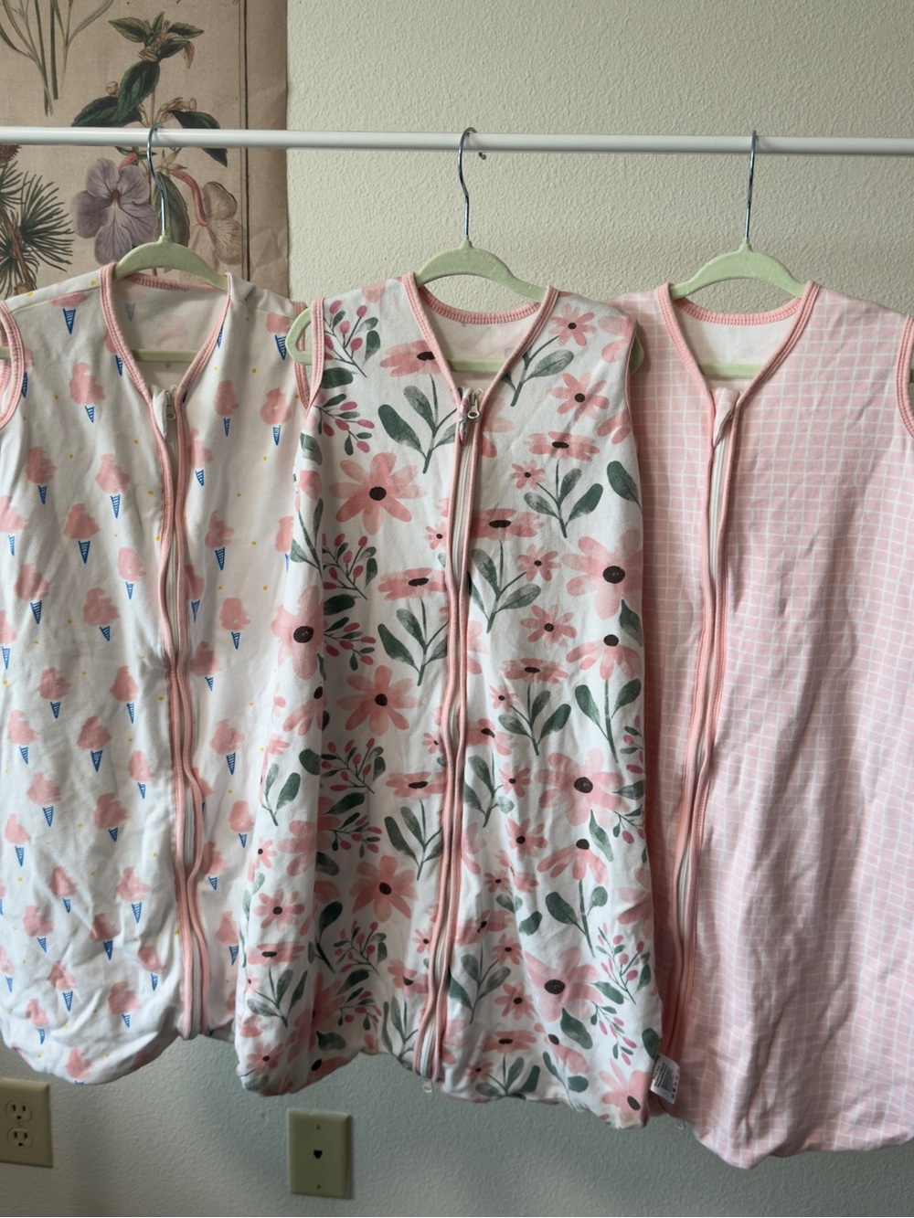 Yoofoss Baby Sleep Sack Bundle 100% Cotton 6-12 Months Baby Girl